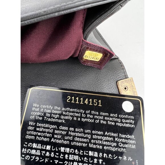 Chanel Small Boy Flap Quilted Goat Hair Gray Leather Shoulder Bag RARE - Picture 4 of 16